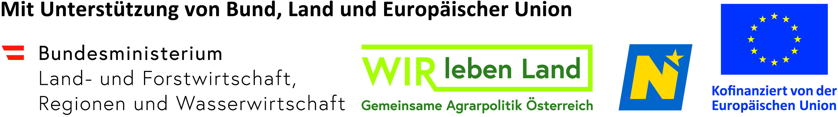 Logo: Mit Unterstützung von Bund, Land und Europäischer Union